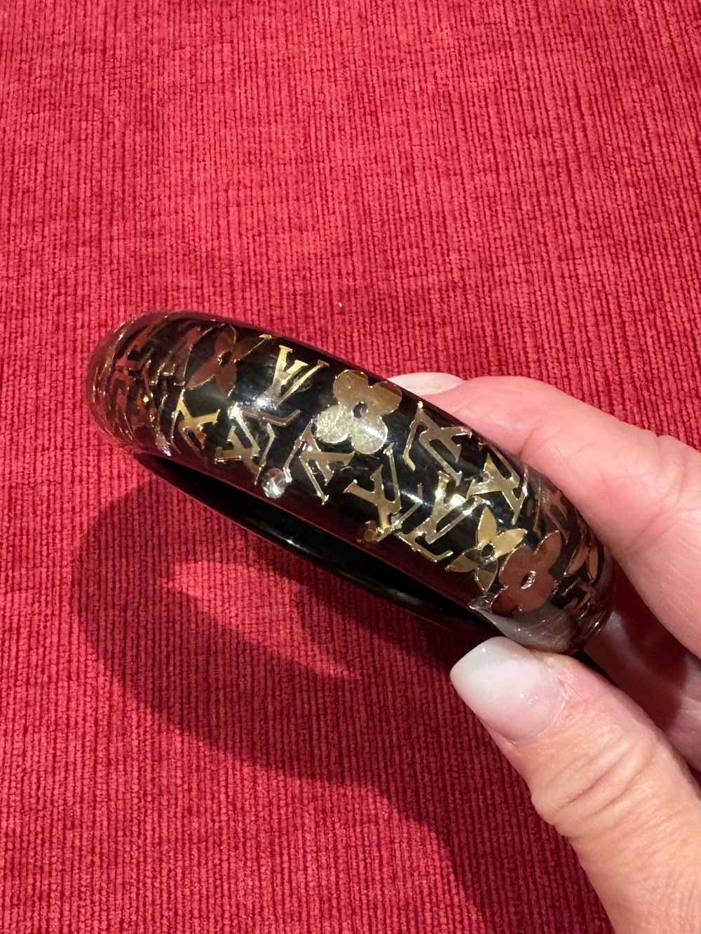 Authentic Louis Vuitton Inclusion-Style Resin Bangle Bracelet - Picture 4 of 7